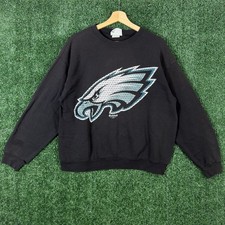 Vintage Philadelphia Eagles Riddell Sweatshirt Mens L 90s NFL Lee Made In USA