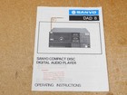 Sanyo DAD 8 Sanyo Compact Disc Digital Audo Player User Manual (original)