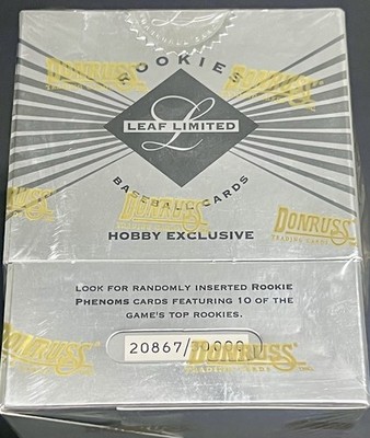 1994 Leaf Limited Rookie Premier Edition Factory Sealed Hobby Box #20,867/30,000