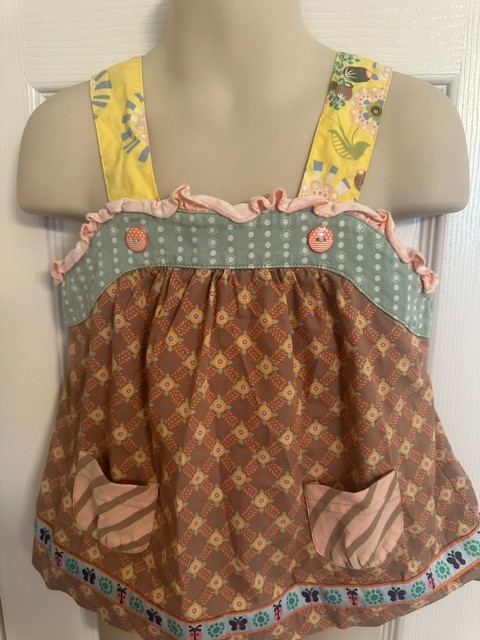 Matilda Jane Size 4 Girls Multicolor Sleeveless Top