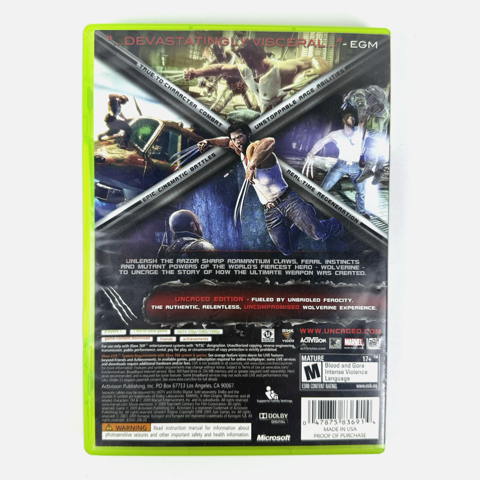 🔥X-Men Origins Wolverine Xbox 360 CASE & MANUAL ONLY – NO DISC 🔥 | eBay