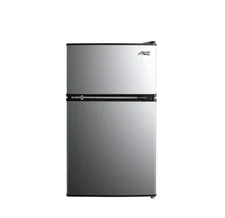 Arctic King 3.2 cu.ft 2-door mini fridge, stainless steel, E-Star standard