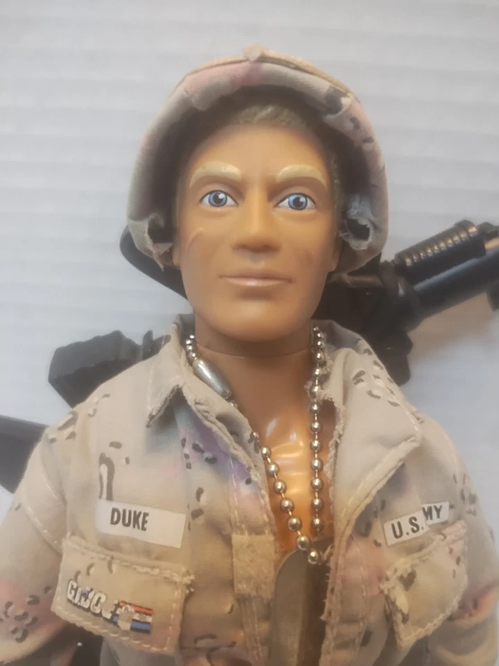 1991 Hasbro GI Joe Hall of Fame Duke 12” With Helmet And Many Accessories - Image 3 of 4