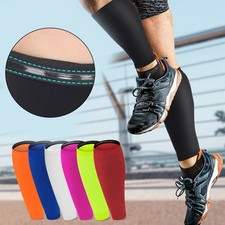Ein Paar Sport Kompression Waden&auml;rmel ohne Fu&szlig; Kompressionsstr&uuml;mpfe Laufen Ra