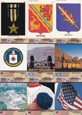 15X PRO SET DESERT STROM MIXED STICKER AND CARD LOT.