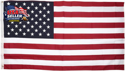 Annin Flagmakers (19417) Poly/Cotton American 3 x 5 ft, Red, White, Blue 