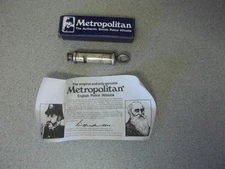 Metropolitan Authentic British Police Whistle with original box and insert