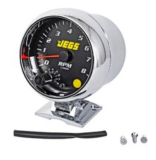 Jegs 3 34 In. Pedestal Mount Tachometer 0-8000 Rpm Black Face With Chrome Jegs 3 34 In. Pedestal Mount Tachometer 0-8000 Rpm Black Face With Chrome