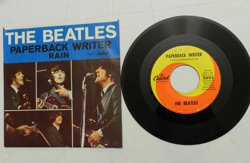 45 RPM, The Beatles - Paperback Writer / Rain, Capitol 5651, Picture Sleeve VG++