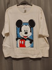 RARE Vintage Radcliffe Lingerie OSFM Disney Mickey Mouse Crop Top Single Stitch