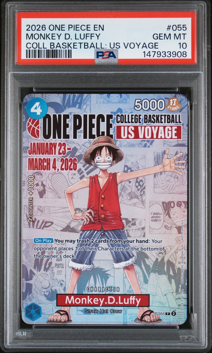 2026 ONE PIECE PROMOS COLLEGE BASKETBALL: US VOYAGE MONKEY D