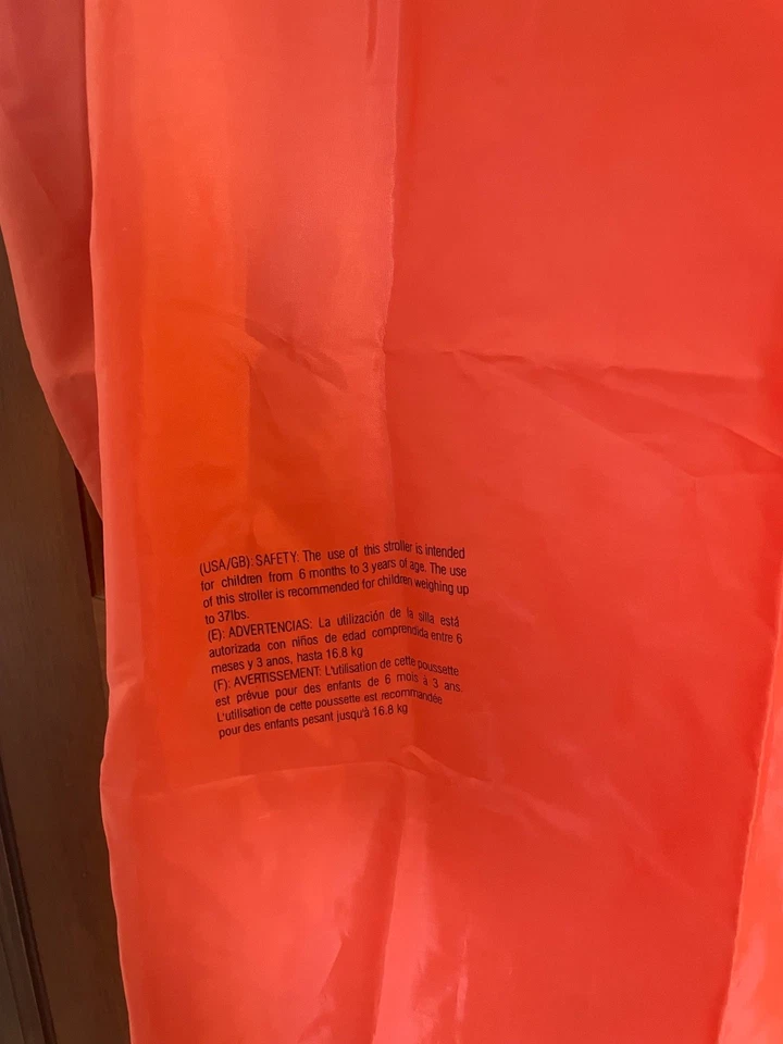 CHICCO Naranja Bolsa de Viaje de Almacenamiento para Luz Paraguas Cochecito CTO 6 Estuche Cubierta Foto 4 de 4