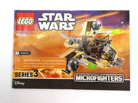 Lego STAR WARS MICROFIGHTERS Lot of 6 Manuals for Sets 75028 75030 75033 75075 +