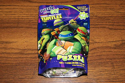 NEW TMNT Teenage Mutant Ninja Turtles 48 Pc. Jigsaw Puzzle On The Go FREE SHIPP 