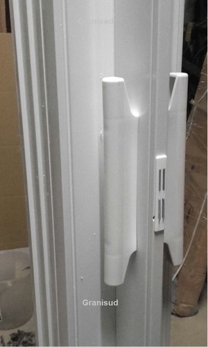 Akkordeontür klappbar ausziehbar mit PVC-Glas - SET H 214 oder H 224 cm - Bild 3 von 5