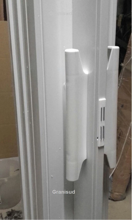 Porte accordèon pliante extensible aved du verre en PVC - KIT H 214 ou H 224 cm - Photo 3/4