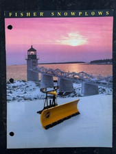 Vintage Rare Original Fisher Snowplow Plows Brochure Rockland Mn