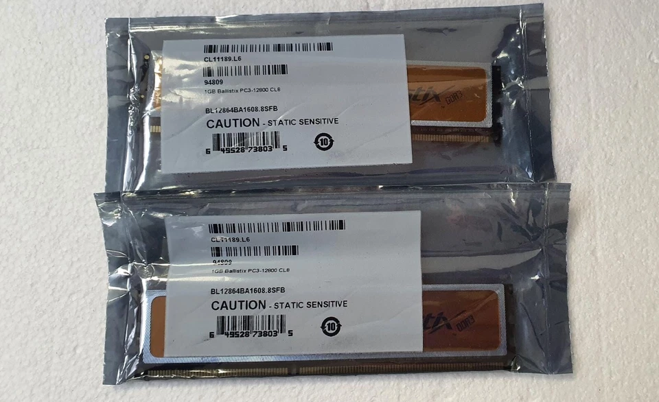 Crucial Ballistix 2GB (2 x 1GB) DDR3 1066 (PC2 8500) Dual Inc Vat SALEd HH 21 - Image 4 of 4