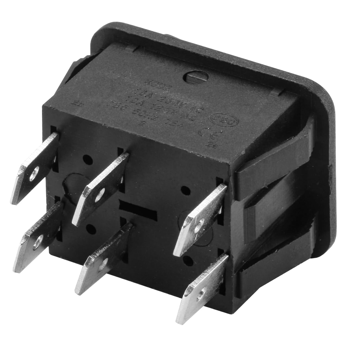 Interruttore A Levetta DPDT ON-OFF-ON 6 Pin 15A 250V AC - Modello Bloccaggio 1322 - 3