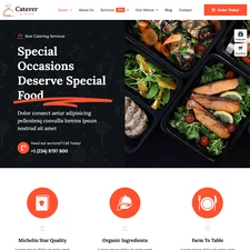 Caterer Website Design for Sale – With FREE VPS Web Hosting
