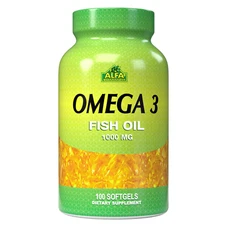 Omega 3 1000 Mg 100 Softgels. Fish Oil. Epa. Dha. Essential Fatty Acids