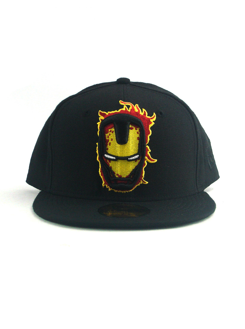 New Era Iron Man 59fifty Custom Fitted Hat Size 7 3/8 Marvel Eclipse Black NWT image 2