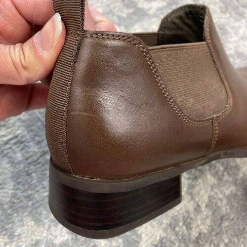 New Munro Bedford Leather Bootie Chelsea Brown Comfort Office Travel Sz 8N - Picture 12 of 15