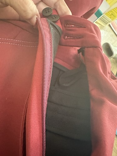 Ellery Aalto Flared Pants Burgundy Size 12 AU BNWT RRP $895 Read Description - Picture 12 of 17