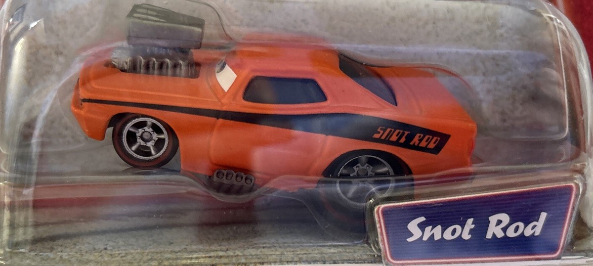 Disney Pixar Cars Snot Rod Orange Racecar diecast 1:55 Mattel 2007