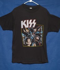 Vintage 1980s KISS Crazy Nights World Tour 1987/88 Promo Souvenir T-Shirt Used