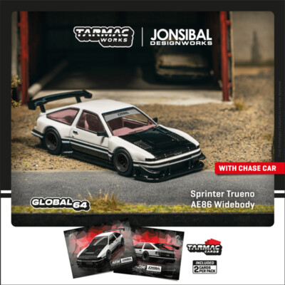 Tarmac Works 1:64 Sprinter Trueno AE86 Widebody by Jon Sibal Car
