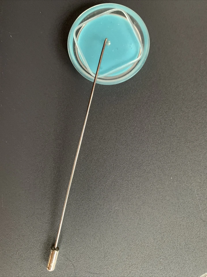 Italienische Designspange Schmuckschliesse Spange Tuchspange Anstecker Schmuck  - Bild 2 von 2