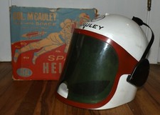 VINTAGE COL MCCAULEY IDEAL ASTRONAUT SPACE HELMET TV MEN INTO SPACE 1960 w BOX
