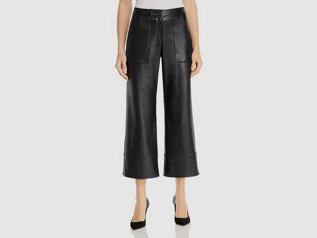 Elie Tahari Women's Black Faux Leather 