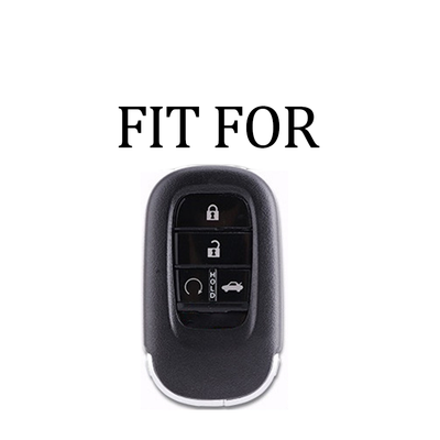 TPU Key Fob Cover With Keychain For Honda Accord & Civic – Soft Protection Case, Black