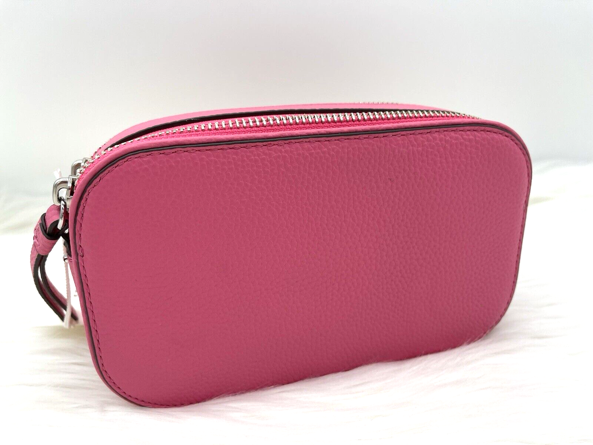 ショルダーバッグ・ポシェット Tory Burch Pastel Pink Leather Miller Crossbody Bag Miller Mini Leather Crossbody Bag | Neiman Marcus