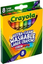 Crayola Ultra Clean Large Washable Crayons, School Supplies, 5 Count