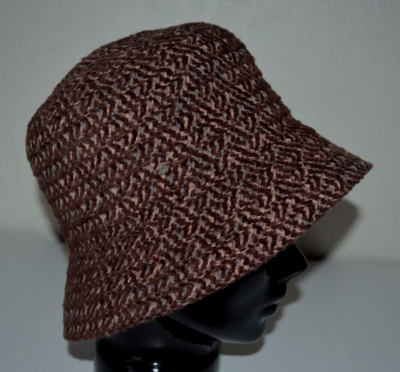 Betmar New York Hat Tweed Cloche Vintage Style Brown Earth  display picture 2