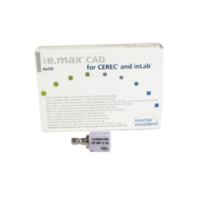 Ivoclar Vivadent 626422 Ivoclar IPS e.max CAD CEREC Blocks InLab HT D4 C14 5/Pk