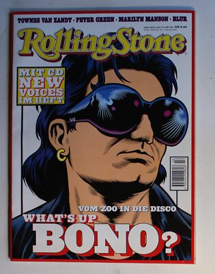 German Rolling Stone #28 Februar 1997 Bono U2 Blur Marilyn Manson Peter Green