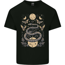 Celestial Snakes & Butterfies Pagan Earth Moon Kinder T-Shirt Kinder