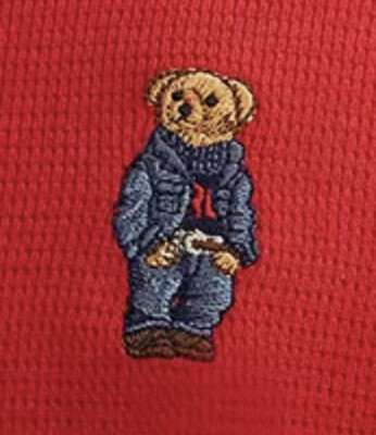 Polo RALPH LAUREN Men’s Shirt Polo Bear Thermal Waffle Knit Size S/M/2X 