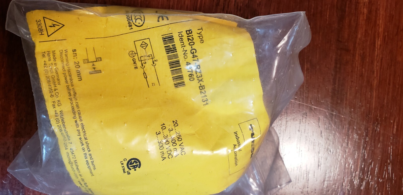 Turck, BI20-G47-RZ3X-B2131, Sensor, BRAND NEW 
