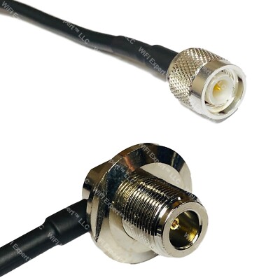 Câble Coaxial RF Basse Perte RFC195 - Connecteurs N Mâle/femelle, SMA, RP-SMA - Longueur 5 à 25 Pieds