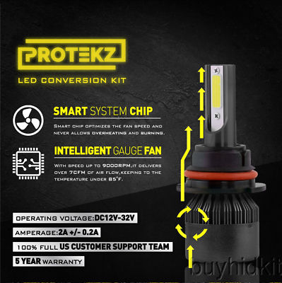 Protekz CREE LED Headlight Kit H4/9003 For Scion XD 2008-2014 – 6000K, 12000 Lumens, IP68