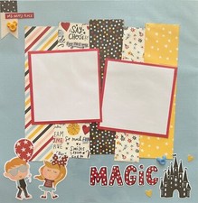 Disney 12x12 Premade Scrapbook Page-Magic