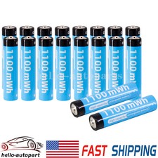 Rechargeable AAA Li-ion Lithium ion Batteries 1.5V 1100mWh Battery  Case Lot