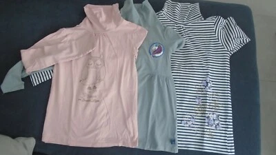 lot de 3 Tee shirt fille col montant sergent major Taille 10 11 ans - Photo 1/4