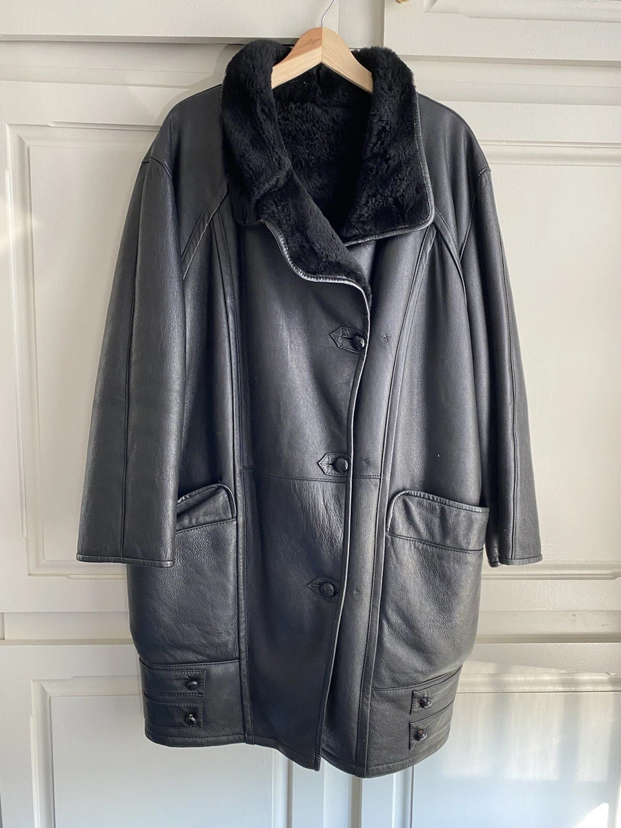 Sheepskin lined hotsell coat