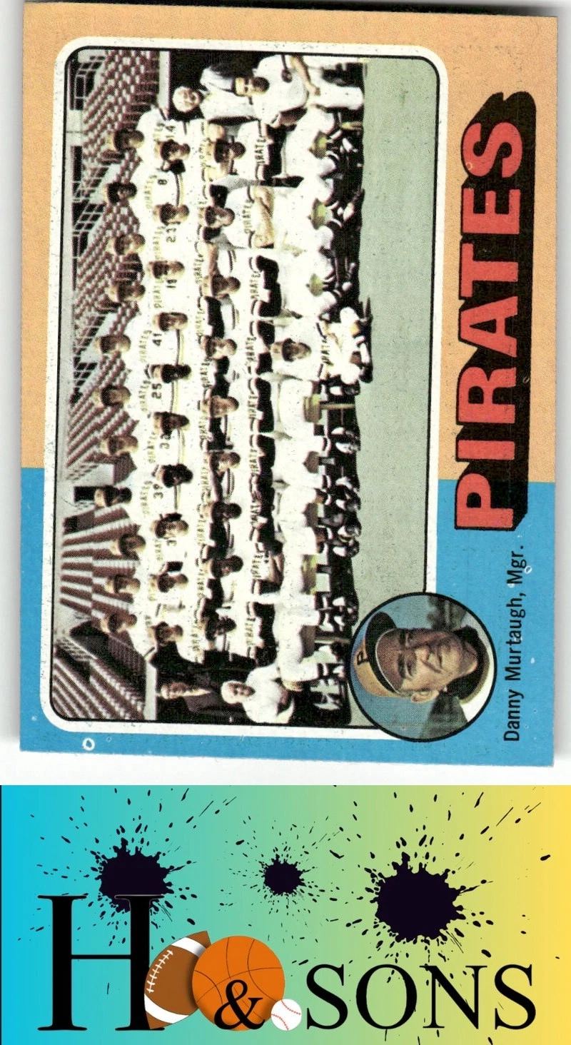 1975 Topps #304 Pittsburgh Pirates / Danny Murtaugh